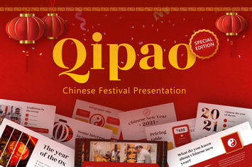 Qipao Chinese Festival Presentation Template
