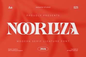 Noorliza - Modern Serif Ligature Font