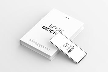 Book & S21 Phone Mockup