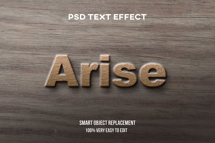 Arise text effect
