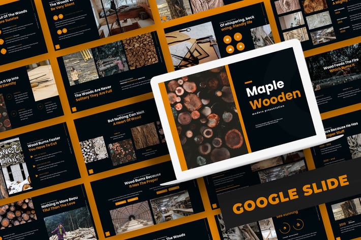 Maple Wooden - Google Slide Template