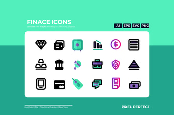 Finance icon - 6 styles