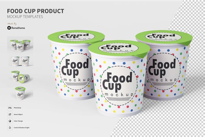 Food Cup vol.01 - Mockup