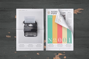 Newspaper Mock-Up Set
