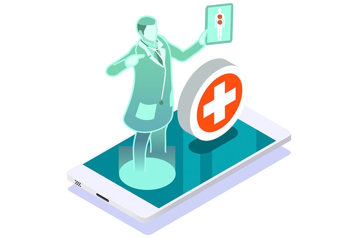 Clinic of medical health woman medicine diagnosis