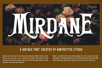 Mirdane a Vintage Font