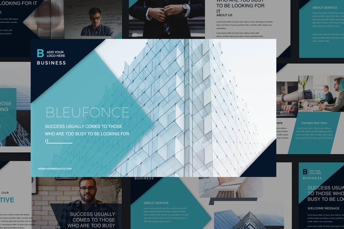 Bleufonce - Presentation Corporate Keynote