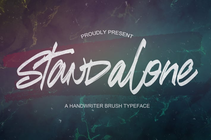 Standalone - Handwritten Brush font 