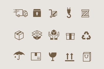 15 Box & Packaging Icons