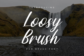 Loosy Brush - Fun Script Font