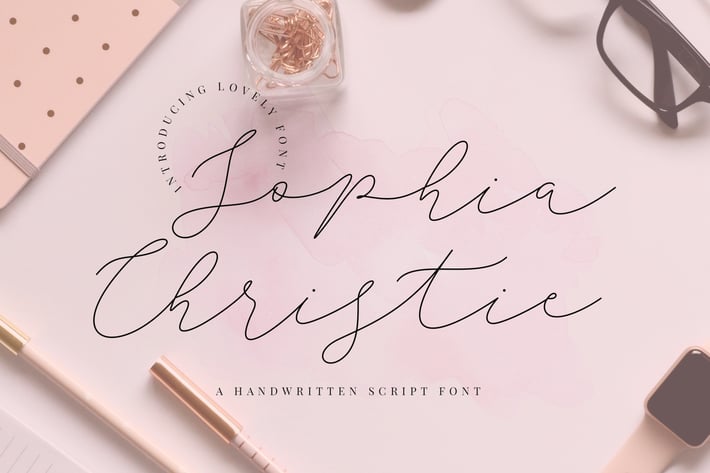 Sophia Christie Script Wedding Font