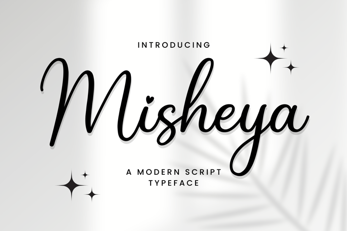 Misheya - A Modern Script Typeface 