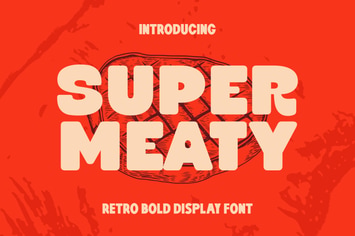 Super Meaty - Retro Bold Display Font