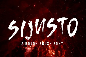 Sijusto - Brush Font