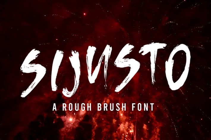 Sijusto - Brush Font
