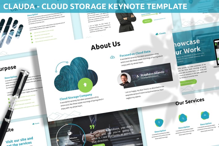 Clauda - Cloud Storage Keynote Template