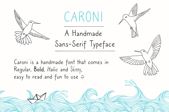 Caroni - A Handmade Typeface