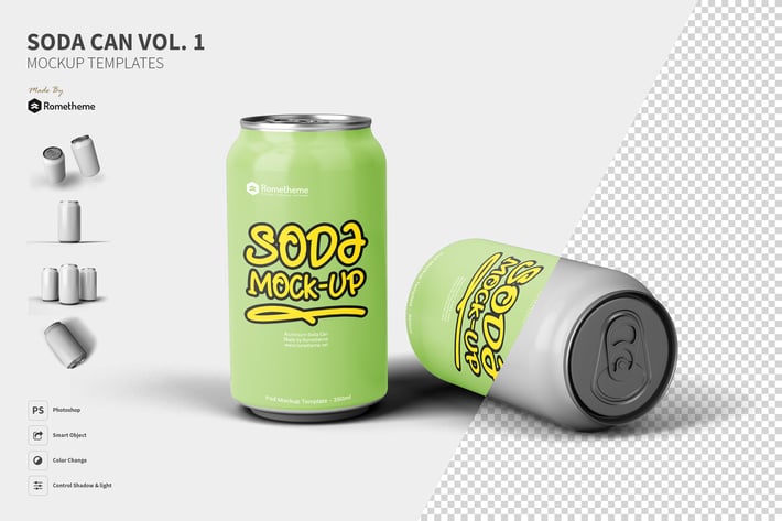 Soda can vol.01 - Mockup