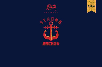Strong Anchor Logo Template