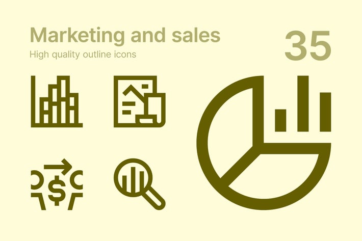 Marketing and Sales icons