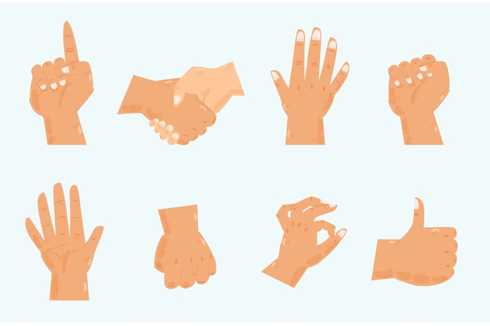 Hand Gestures Illustration
