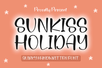 Sunkiss Holiday Quirky Handwritten Font