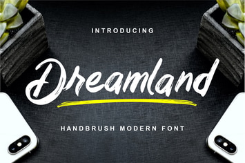 Dreamland - Handbrush Modern Font