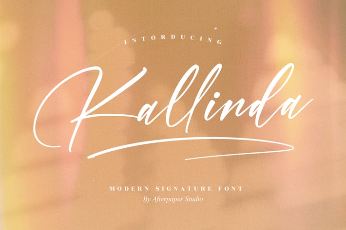 Kallinda Modern Signature Font