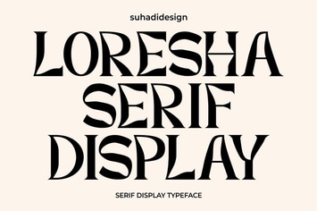 Loresha Serif Display Font