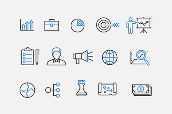 15 Business Strategy Icons