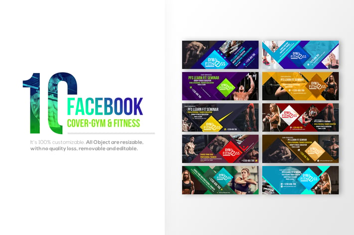 10 Facebook Cover - Fitness & Gym