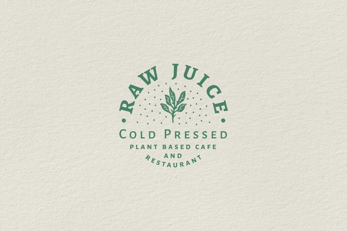 Vintage Badge Logo - Raw Juice Cold Pressed