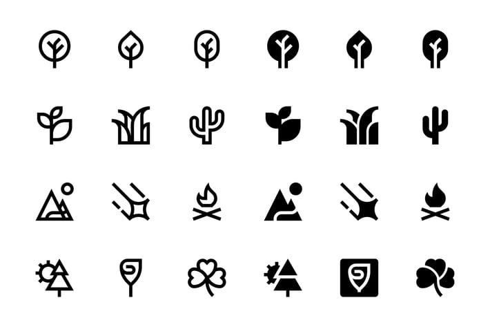 38 Nature and Outdoors Icons, vol.2