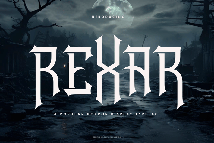 Rexar - Horror Font