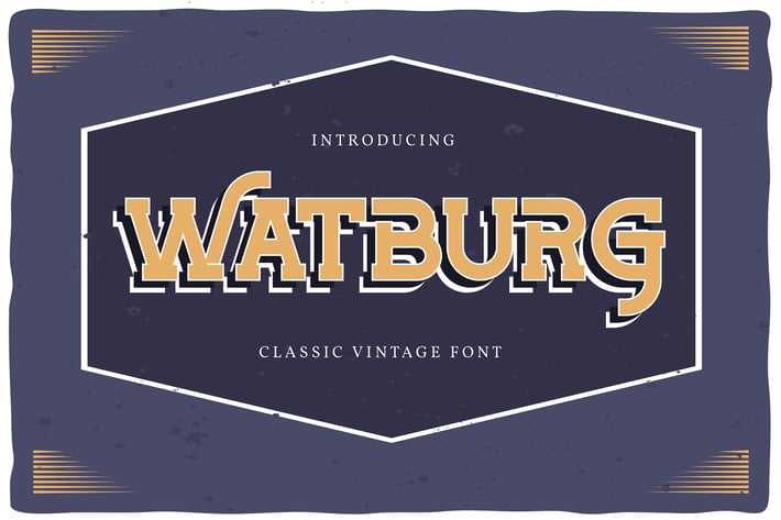 Watburg | Classic Vintage Font