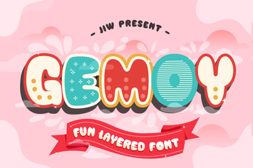 GEMOY - Fun Layered Font