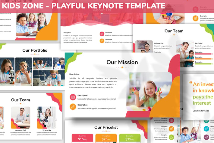Kids Zone - Playful Keynote Template