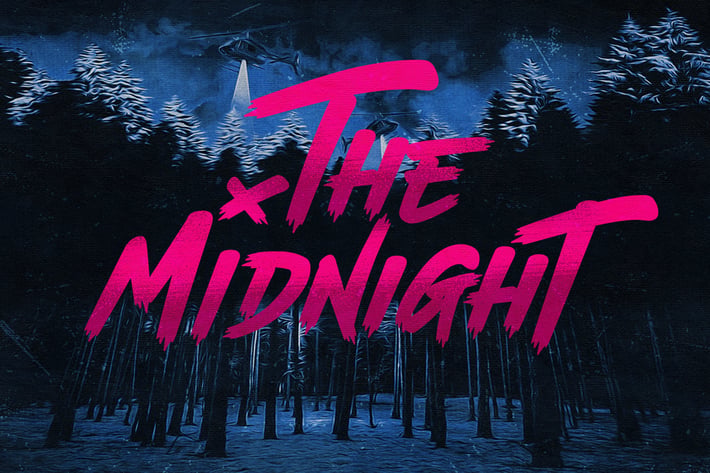 The Midnight - Font + Illustrations