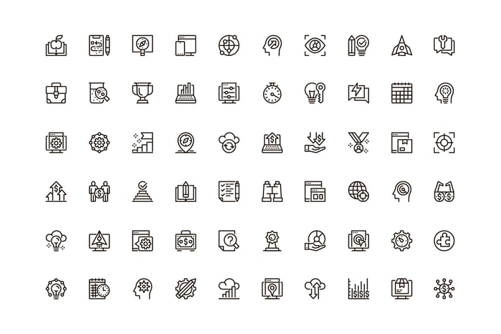 Startup Unique Web Line Icons Pack
