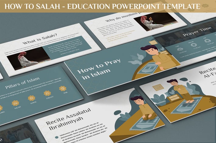 How to Salah - Education Powerpoint Template