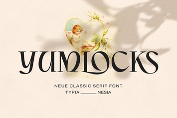 Yumlocks - Ligature Display Serif - Beauty Font