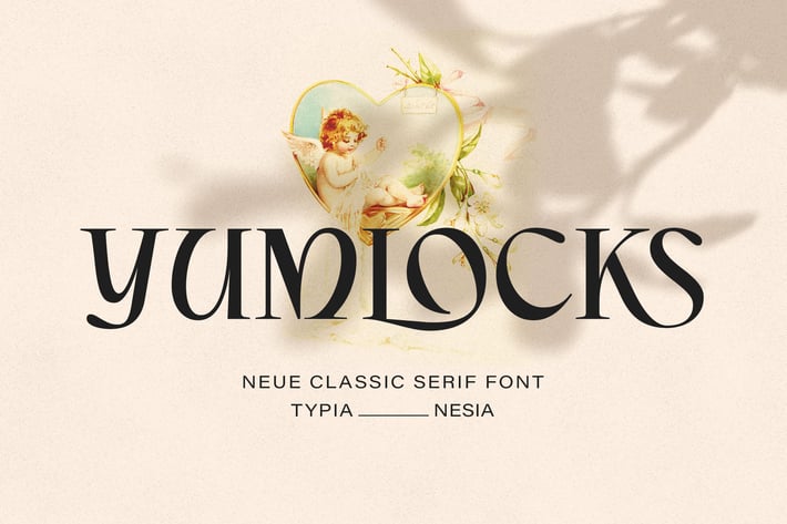 Yumlocks - Ligature Display Serif - Beauty Font