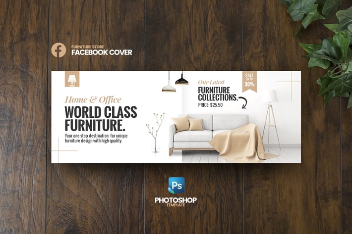 Best Furniture Facebook Cover Template