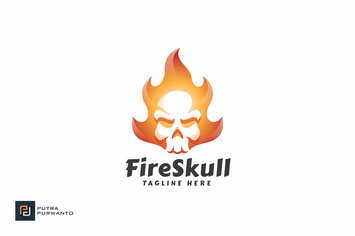 Fire Skull - Logo Template