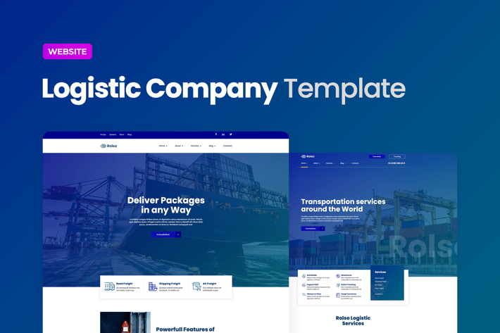 Logistic Company Website Template