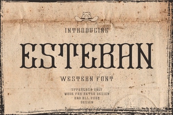 Esteban | Western Font