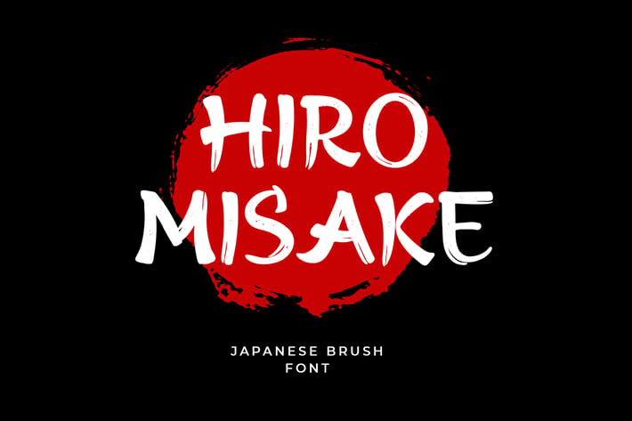 Hiro Misake Brush Japanese Font