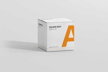 Package Box Mock-Up - Square