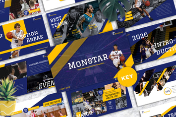 Monstar - Basketball Sport Keynote Templates