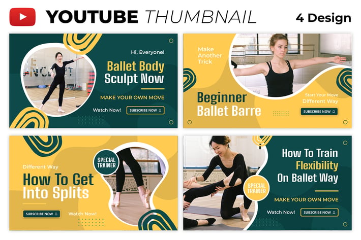 Ballet Dancer Youtube Thumbnail Template
